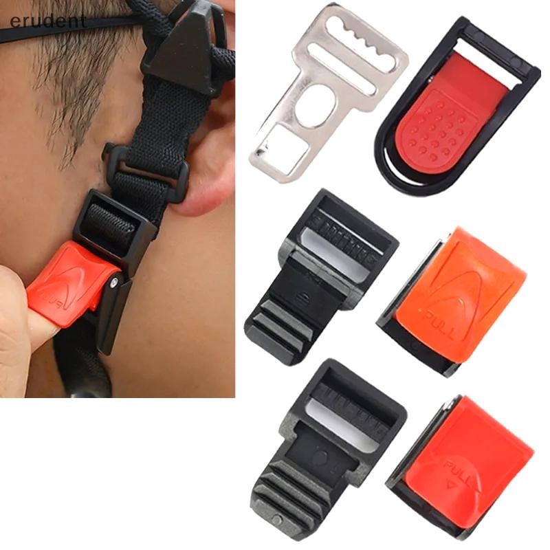 Erudent ล็อคหมวกกันน็อคความปลอดภัย Quick-release Buckle Quick Professional สายรัดคางหัวเข็มขัดหมวกกันน็อคแบบปรับได้อุปกรณ์เสริมใหม่