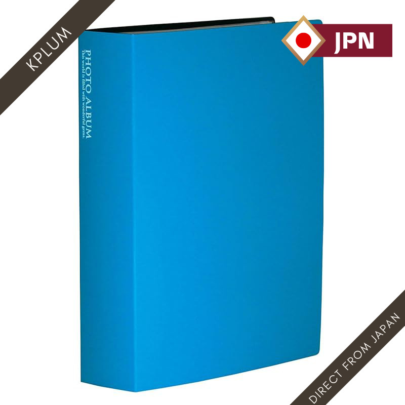 Sekisei Album Pocket Photo Album L Size, Holds 240 Photos, L 201-300, Blue KP-240