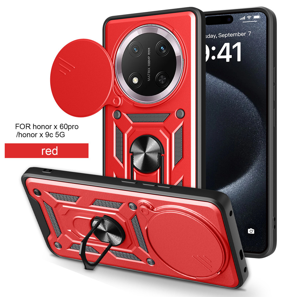 เคสโทรศัพท์ HONOR Magic7 Lite BRP-NX1 X9C X60 PRO BRP-AN00 X60PRO กันกระแทกแม่เหล็ก Hard Shell Brack