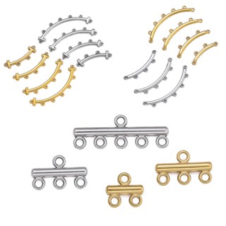 5ชิ้น ห่วงสแตนเลส304 คุณภาพสูง สำหรับDIYสร้อยข้อมือ แบบโค้ง