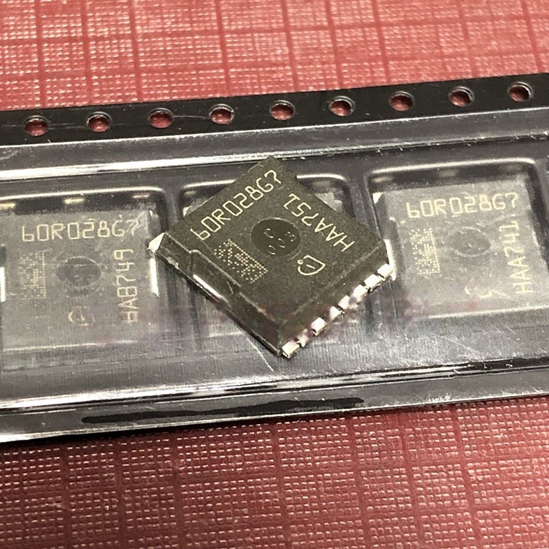 ((1 ชิ้น) ชิ้นส่วนอิเล็กทรอนิกส์ 60R028G7 IPT60R028G7 คลังสินค้าพร้อม H-PSOF-8 650V 245A