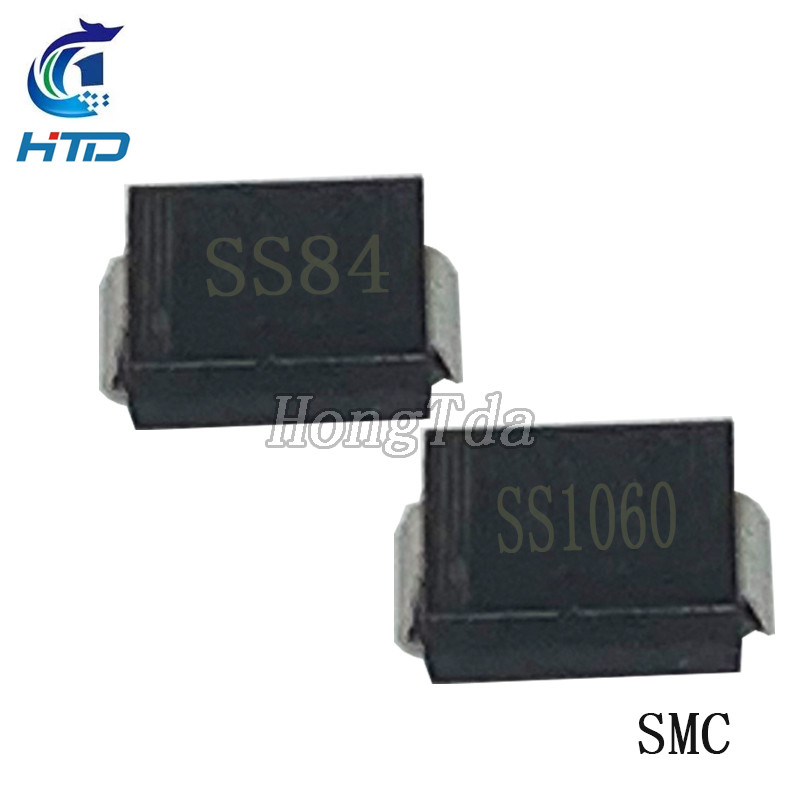 20PCS SS10100 SS1060 SS1045  SS810 SS86 SS84 10A/8A 100V SMC(DO-214AB) SMD Schottky diode