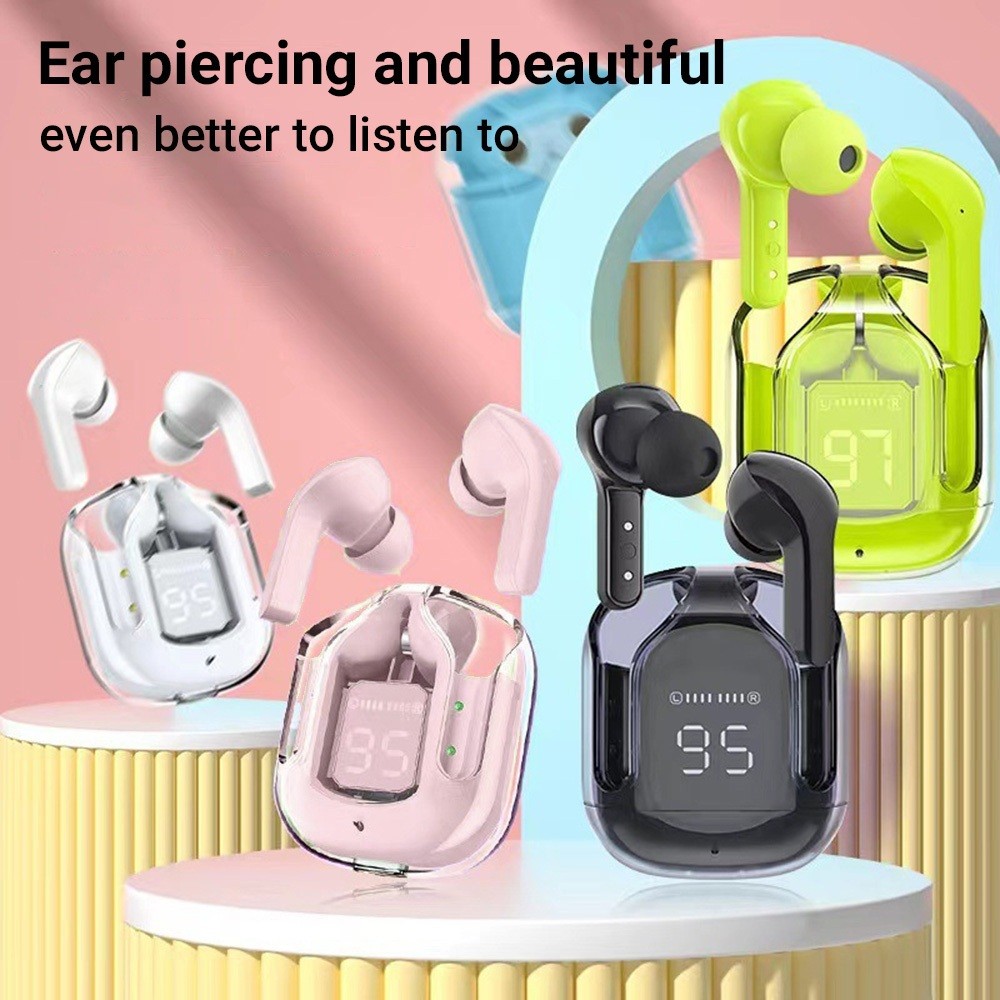 air31 TWS มูลค่าสูงโปร่งใสไซโลหูฟังไร้สายบลูทู ธ HiFi เสียงเบสหนักนำโทร HD