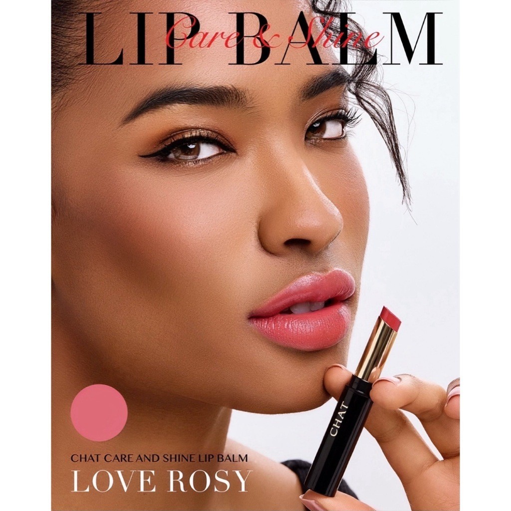 [ของแถม ห้ามกด] Love Rosy' CHAT Care and Shine Lip Balm ลิปโกลว์บาล์มฉัตร