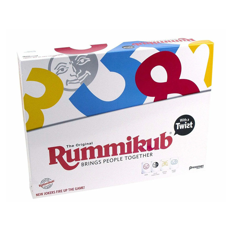 เกมกระดาน Rummikub ดั้งเดิมกับเกมครอบครัวบิดบรรจุภัณฑ์ใหม่