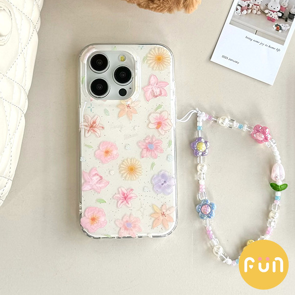 INS ดอกไม้สีสันสดใสโทรศัพท์มือถือสําหรับ iPhone 16 15 14 13 Pro Max 15Promax 16Pro พร้อมโซ่หลุมใหญ่สกปรกทน Hard IMD ฝาหลัง ราคา ถูกที่สุด ดีลบีเคเค แกลเลอรีภาพที่ 9