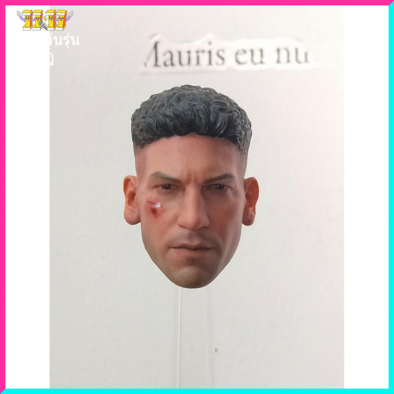 พร้อมสต็อก 1/6 ทหารหัวประติมากรรมละครอเมริกัน Daredevil Punisher Chopper Ense Head Sculpture