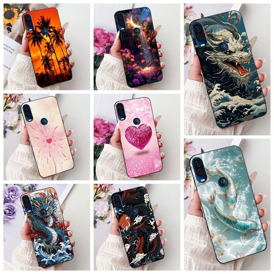 ปลอกกันกระแทกสําหรับ Motorola One Macro / Moto One Vision XT1970-1 XT1970-2 / Moto P50 กรณีน่ารักการ