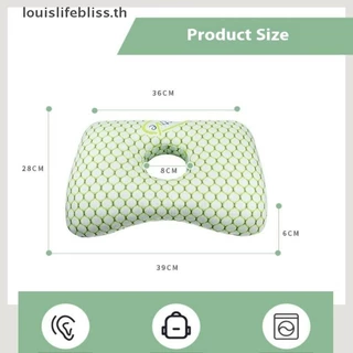 Louislifebliss ผ้าฝ้ายบรรจุเจาะหู Breathable Ergonomic พร้อมรูหูแบบพกพาสบายต่างหูใหม่