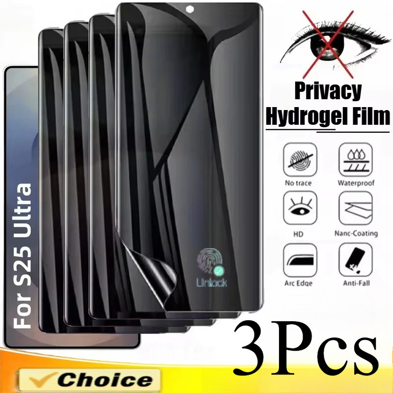 SAMSUNG 3Pcs Hydrogelฟิล์มสําหรับSamsung Galaxy Quantum 2 A51 A52 A52s A53 A54 A55 A56 A70 A71 A72 A