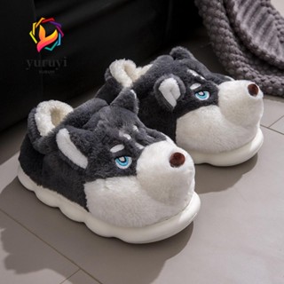 ยูรูอี้ รองเท้าแตะผ้าฝ้าย,น่ารักการ์ตูนสุนัขฤดูหนาวที่อบอุ่น…