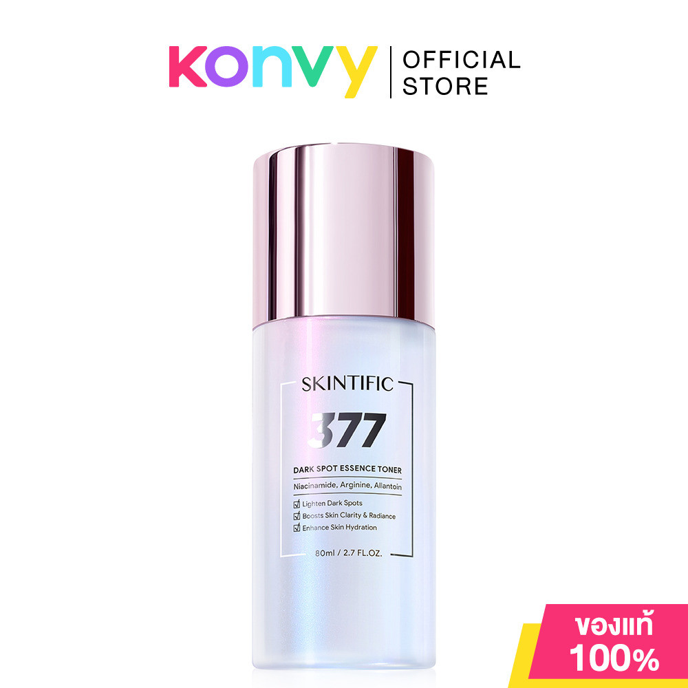 SKINTIFIC 377 Dark Spot Essence Toner 80ml โทนเนอร์สูตร 377.