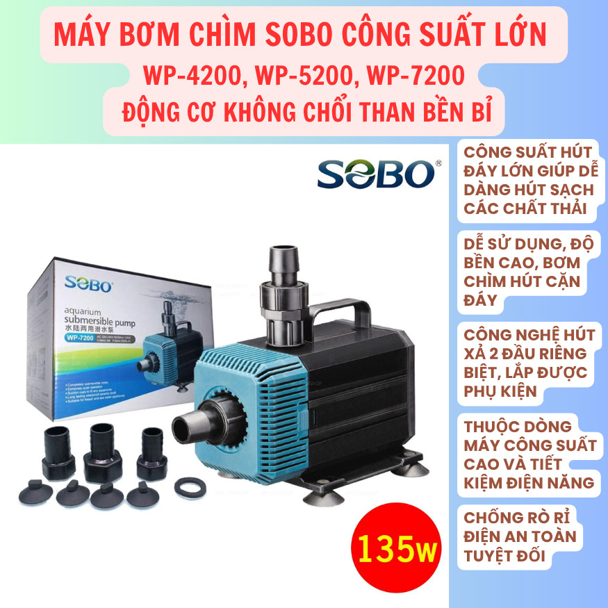 SOBO ปั๊มจุ่ม WP-4200, WP-5200, WP-7200