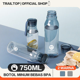 Trailtop Botol Minum BPA Free Botol Air Minum 750ML Bahan Tritan Anti Bocor Dan Anti Jatuh Tritan