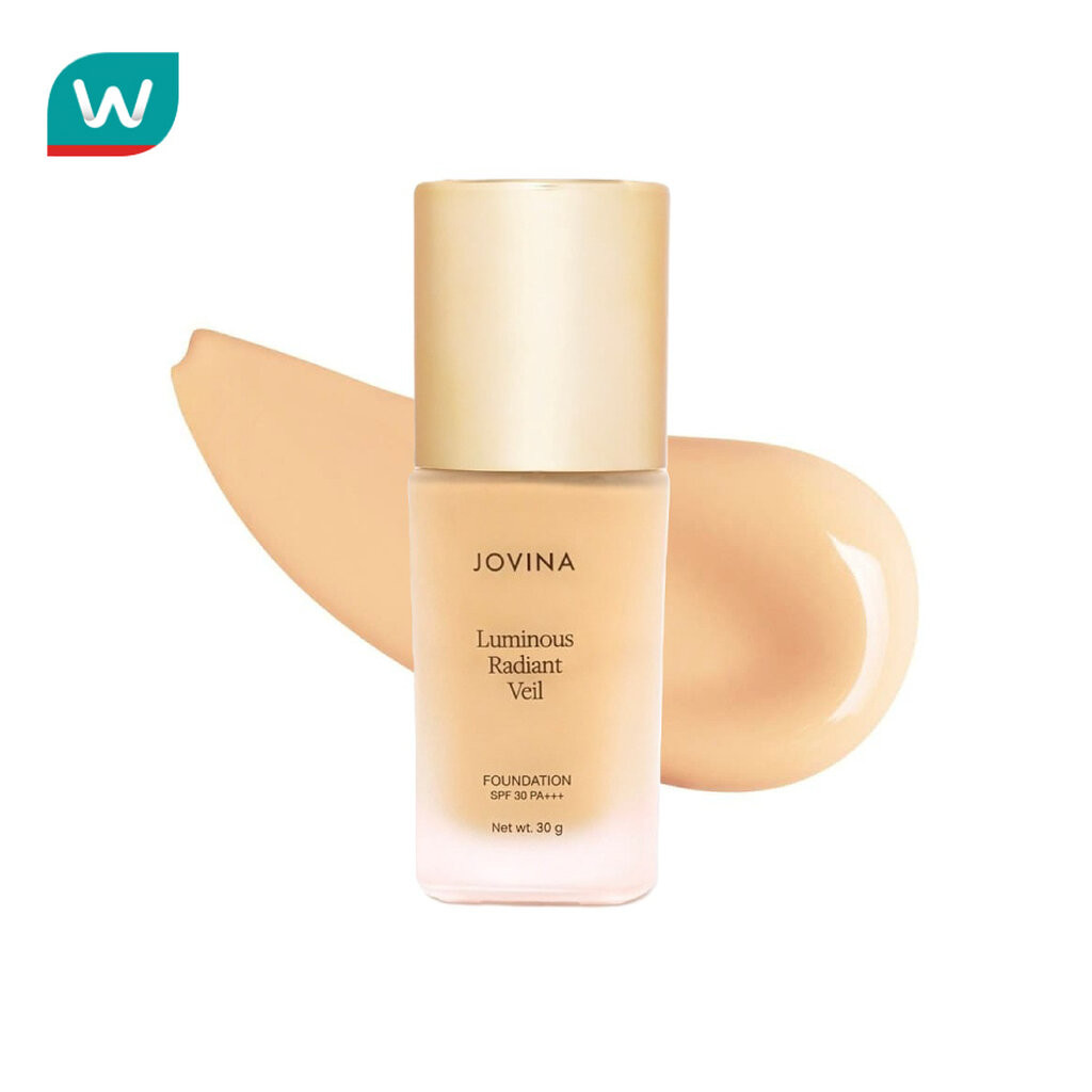 Jovina โจวีน่า ลูมินอส เรเดียนท์ เวล ฟาวน์เดชัน SPF30 PA+++ 30ก. 02 เพิร์ลลี่ พอสเซสชั่น