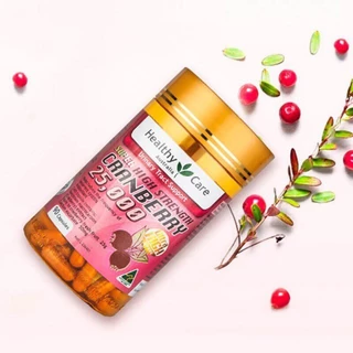 Healthy Care Super Cranberry 25000 90 Capsules สารสกัดจากแครนเบอร์รี่ สารต้านอนุมูลอิสระ รักษาสุขภาพกระเพาะปัสสาวะ