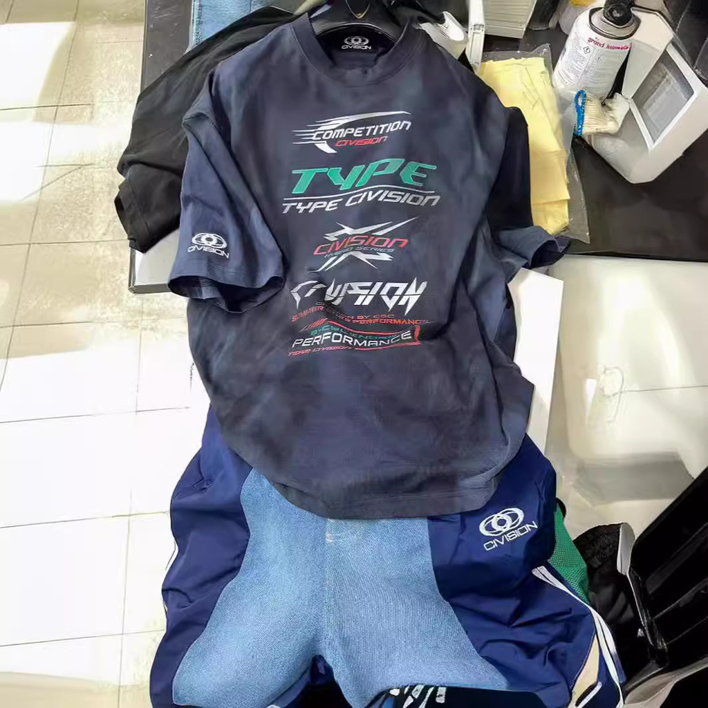 IC1T CIVISION by CSC Vintage Print logo Washed Old Short Sleeve T T-shirt