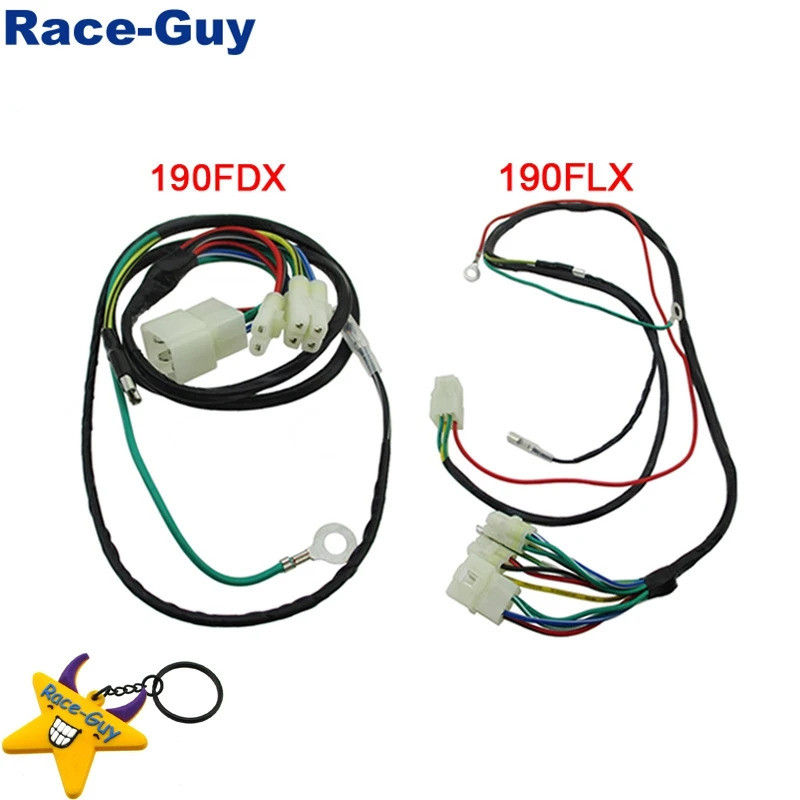 มอเตอร์สายไฟ Loom สําหรับ 190cc Daytona 4-Valve Anima 190FDX 190FLX เครื่องยนต์ไม่มีระบบไฟ