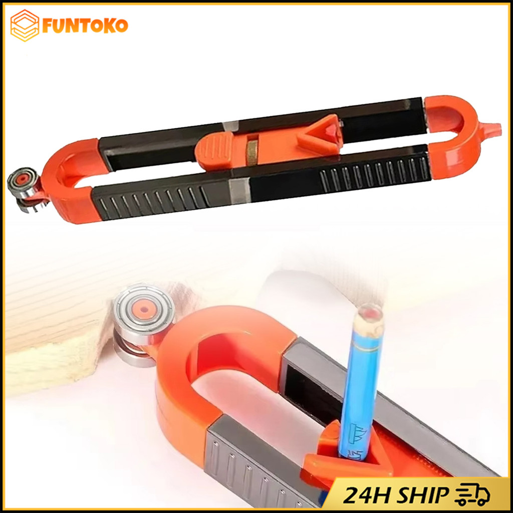 สินค้ามีคุณภาพ เครื่องมือเกจวัดคอนทัวร์ เกจวัดรูปร่าง เครื่องมือไม้บรรทัดสำหรับงานไม้ พร้อมตัวล็อค แ