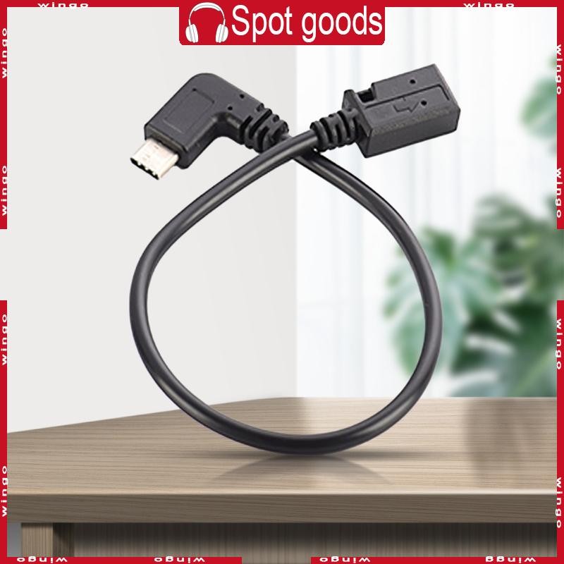 WIN สาย USB Type C ถึง Mini USB 90 องศา USB C อะแดปเตอร์ชายเป็นมินิ USB หญิง