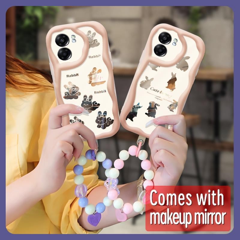 นุ่มกรณีน่ารักเคสโทรศัพท์สําหรับOPPO A57 5G 2022/Realme Q5i/V23/Narzo50 5Gหรูหรา3Dโทรศัพท์เลนส์ป้องก