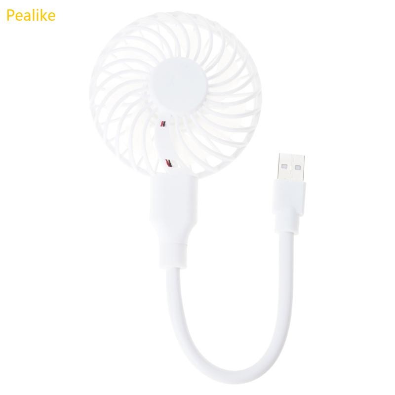Pealike คอยืดหยุ่น USB พัดลมขนาดเล็กพร้อมสวิตช์ควบคุมปรับมุมสําหรับโต๊ะคอมพิวเตอร์ห้องพักหอพัก Campi