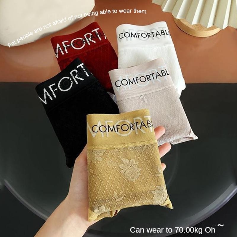 กางเกงชั้นในผู้หญิง เนื้อผ้านุ่มเบาใส่สบาย ระบายอากาศได้ดี ขนาดไซส์ M-2XL - รูปที่ 3