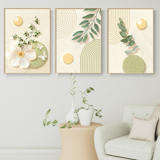 Tranh Treo Tường Phong Cách Retro Decor Nhà - Bộ Tranh Màu Pastel Trang Trí Phòng Khách, Phòng Ngủ, Homestay