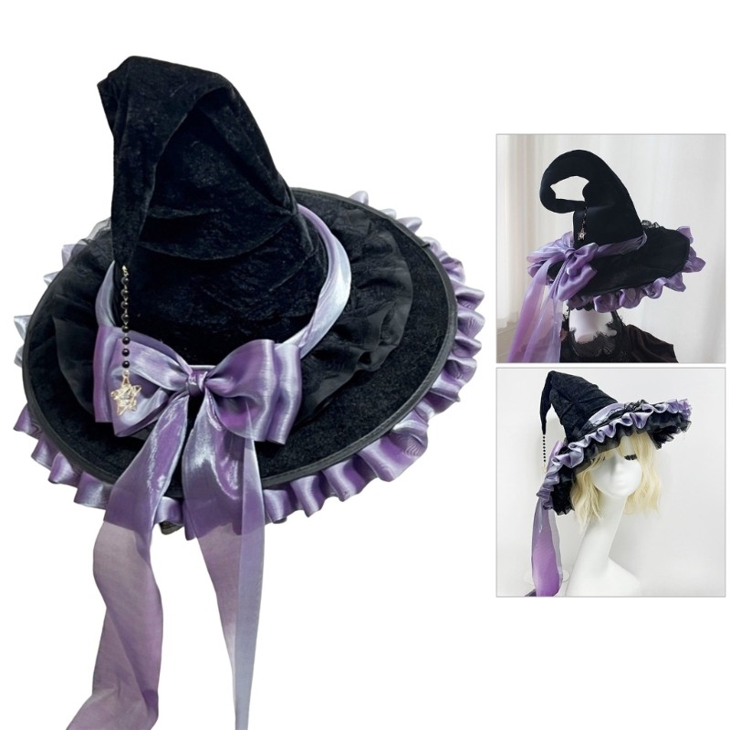 PMY Wizard Hat หมวกปาร์ตี้ตลก หมวกพ่อมด ฮาโลวีน Wizard ชุดคอสเพลย์
