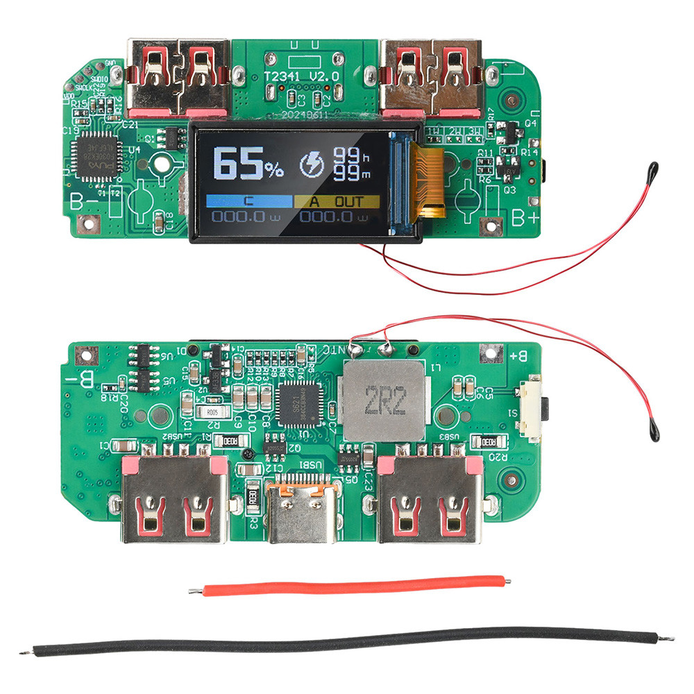 DIYMORE 22.5W Fast CHARGING โมดูล TFT หน้าจอสีดิจิตอลจอแสดงผล Fast CHARGING เมนบอร์ดมือถือ 3.7V Ternary แบตเตอรี่ลิเธียมเมนบอร์ด DIY Rechar ราคา ถูกที่สุด ดีลบีเคเค แกลเลอรีภาพที่ 8