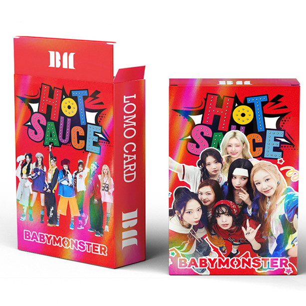 30pcs BM HOT SAUCE Holographic Lomo การ์ด FOREVER อัลบั้มโฮโลแกรม Photocards AHYEON ASA CHIQUITA RAMI RORA RUKA เลเซอร์โปสการ์ดราคาถูก HT