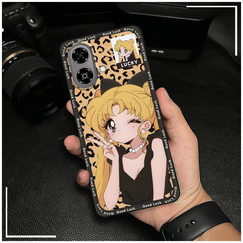 ออกแบบแฟชั่นฝาหลังเคสโทรศัพท์สําหรับ ZTE Blade A35e 6GB RAM 64GB ทนทานน่ารัก Soft Case TPU กันกระแทก