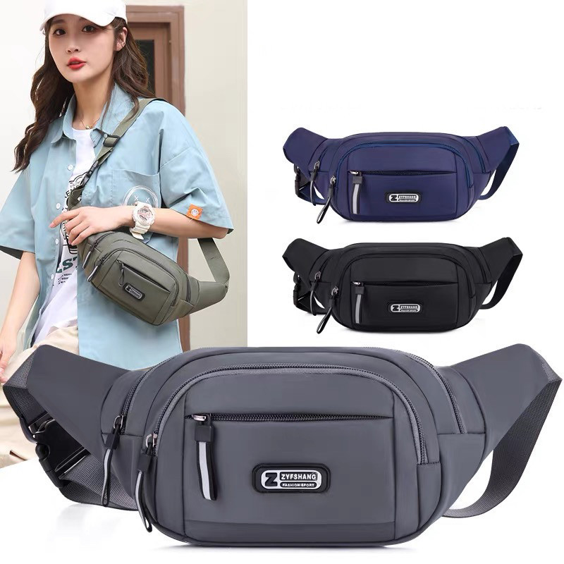 KVK-shop:  กระเป๋าคาดเอว คาดอก สะพายข้าง ผ้าไนลอนหนา กันน้ำคุณภาพ-ใช้ได้ทั้งผู้หญิงผู้ชาย man620