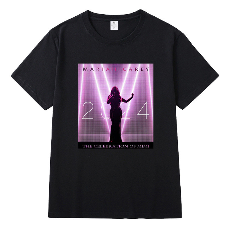 เสื้อยืด_unisex_ลาย_Mariah_Carey_คอกลม_ผ้าฝ้าย