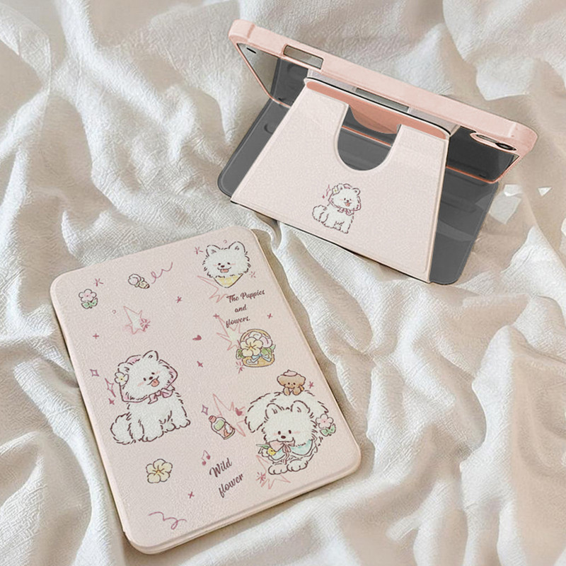 เคสป้องกันสําหรับ Samsung Galaxy S7+/S8+/S7FE Tab A7 lite 8.7 นิ้ว Tab S6 lite 2024 S10ULTRA S9 FE + A9 + S10 FE + การหมุน 360 องศาการ์ตูนแท็บเล็ตฝาครอบ