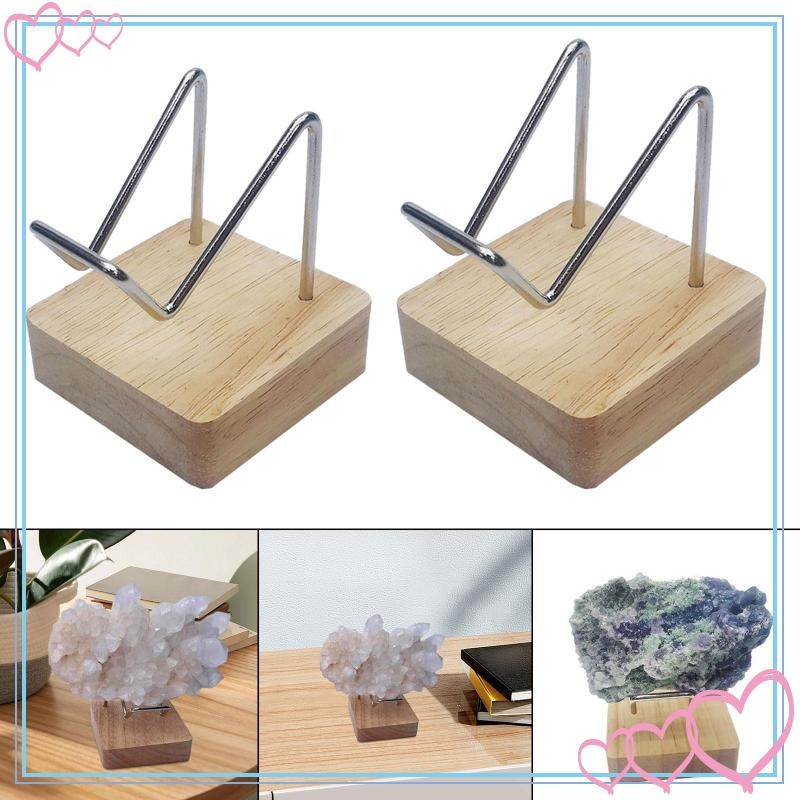 [meteor2] Mineral Sphere Display Stand Square Ball Stand Home Decor Photography Props Glass Sphere H