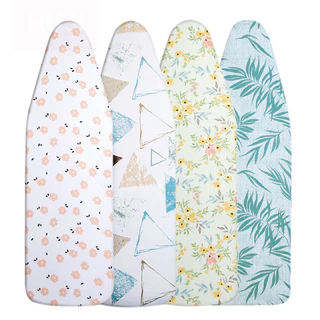 HUJI ผ้ารองรีดสะท้อนความร้อน ผ้ารองรีดฟองน้ํา 105x49ซม. 132x49ซม.ผ้ารองเตารี ผ้ารองโต๊ะเตารีด ผ้ารอง ทนอุณหภูมิสูง พื้นผิวเคลือบสารสะท้อนความร้อน พร้อมหัวเข็มขัดปรับได้