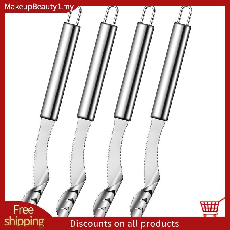 4PCS Jalapeno Pepper Corer,สแตนเลสพริกจับ Jalapeno Corer, Core Deseeder สําหรับ Jalapenos,พริก,Bell 