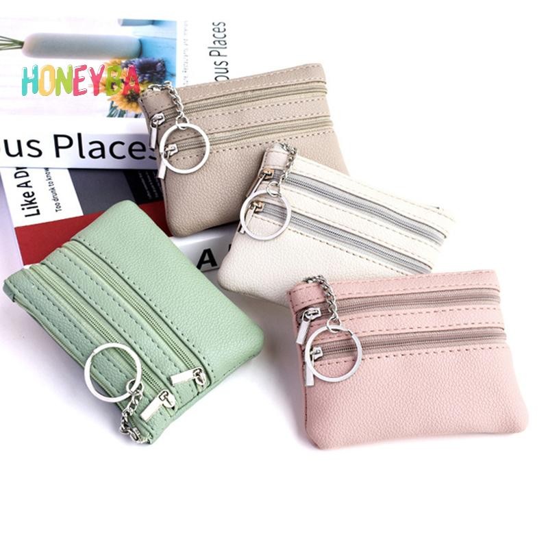 กระเป๋าสตางค์ 1 พีซ สำหรับผู้หญิง หลากสไตล์ พร้อมซิปล็อกและช่องเก็บบัตร