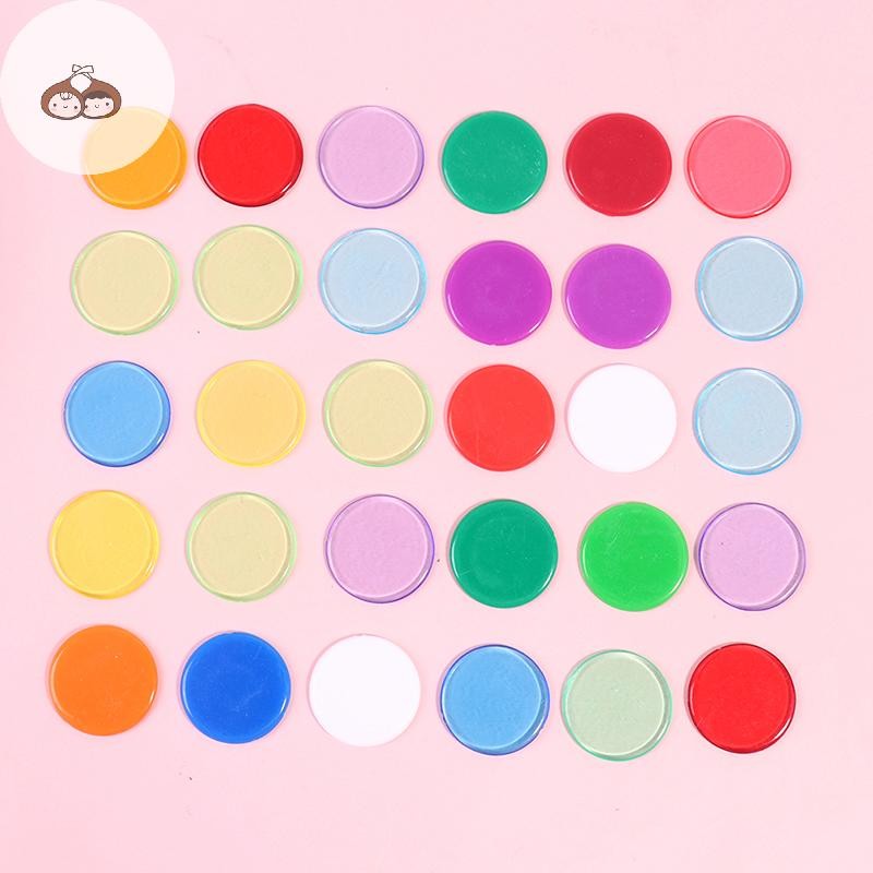 BEF 100 ชิ้นสีโปร่งใสเคาน์เตอร์นับบิงโกชิปอุปกรณ์พลาสติกเคาน์เตอร์ TH