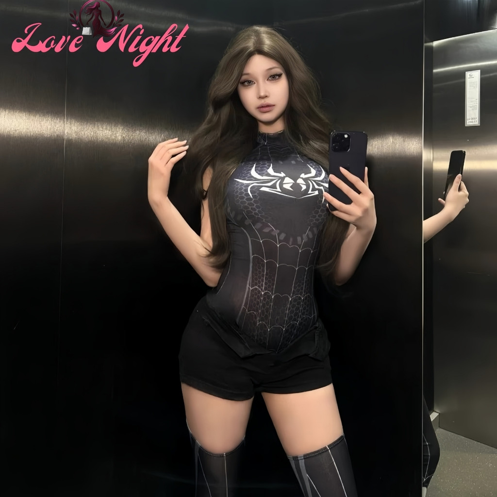 [ส่งด่วน กทม. 3 ชม.ถึง ] LOVE NIGHT ชุดนอนเซ็กซี่ ชุดคอสเพลย์ บอดี้สูท M-5XL | 40-100กก. S-076