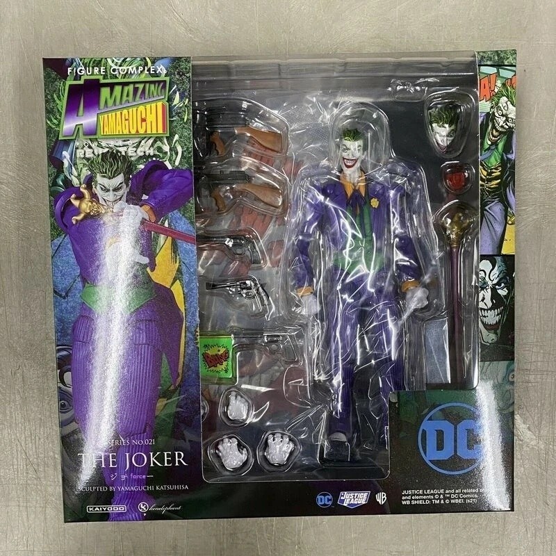 Revoltech Jocker Action Figure DC Jocker Yamaguchi Action Joint ของเล่นตกแต่งรูปปั้นเครื่องประดับของ