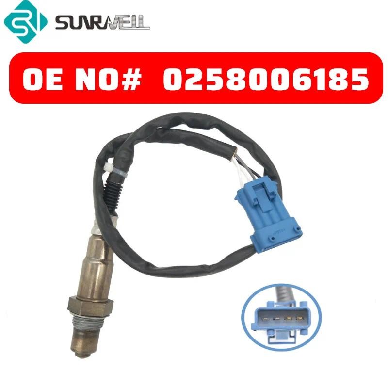 0258006185 Air การใช้ Ratio ออกซิเจน O2 Lambda Sensor สําหรับ Citroen C2 C3 C4 C5 C6 C8 Peugeot 206 
