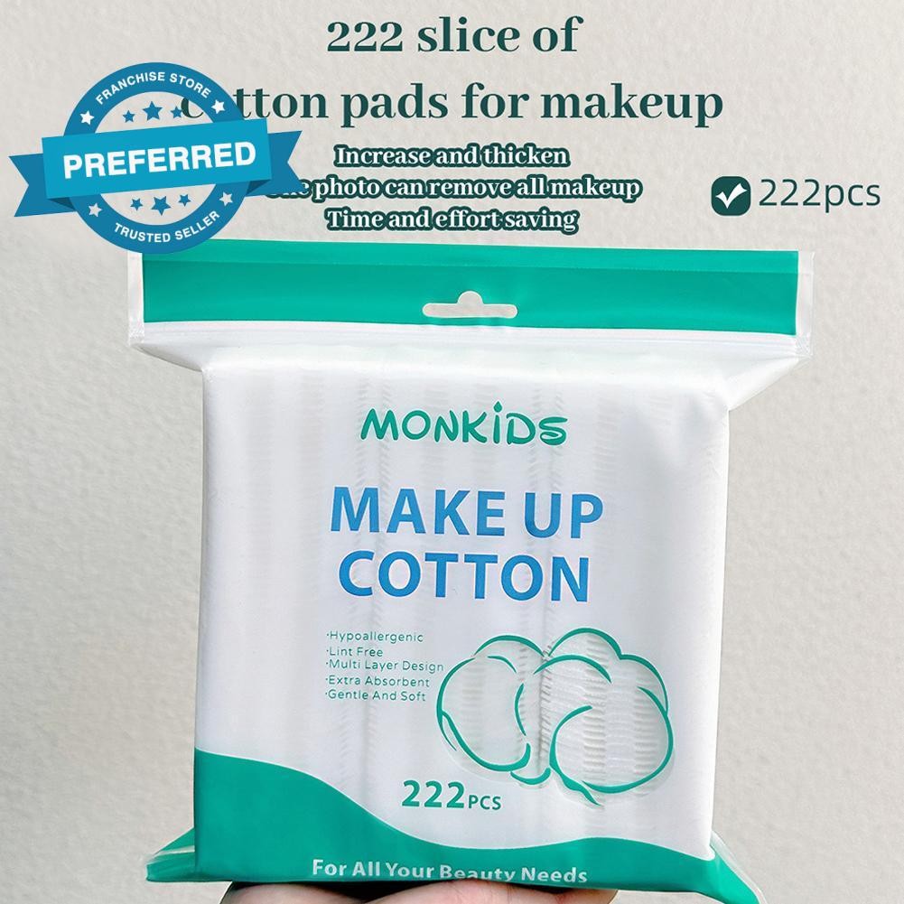 222ชิ้นความงามแต่งหน้าผ้าฝ้าย,ผ้าฝ้ายธรรมชาติคู่ผ้าฝ้ายทิ้งกําจัดแผ่นผ้าฝ้าย พี1z5