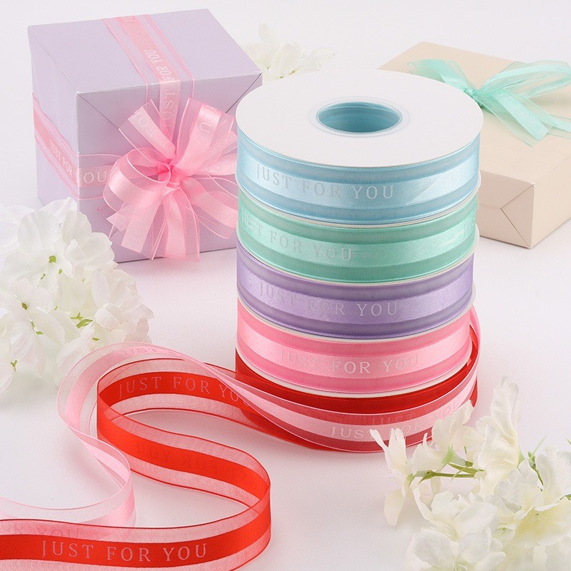 36 หลา ริบบิ้นชีฟองตัวอักษรริบบิ้นเชียร์แฮนด์เมดสําหรับห่อของขวัญงานฝีมือคริสต์มาสโบว์วันเกิดวันวาเลนไทน์ดอกไม้ห่อริบบิ้น - รูปที่ 7