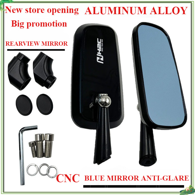 รถจักรยานยนต์ Universal กระจกมองข้าง H2C,Yamaha,Honda,SYM,KAWASAKI H2C 1 คู่ 2 ชิ้นกระจกมองหลัง CNC 