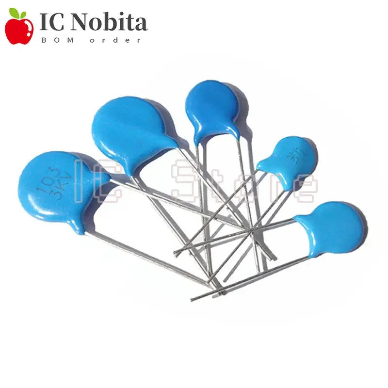 100PCS แรงดันไฟฟ้าเซรามิค Capacitor 3KV 1KV 2KV 102M 103M 104M 152M 221M 222M 332M 472M 101K 151K 22