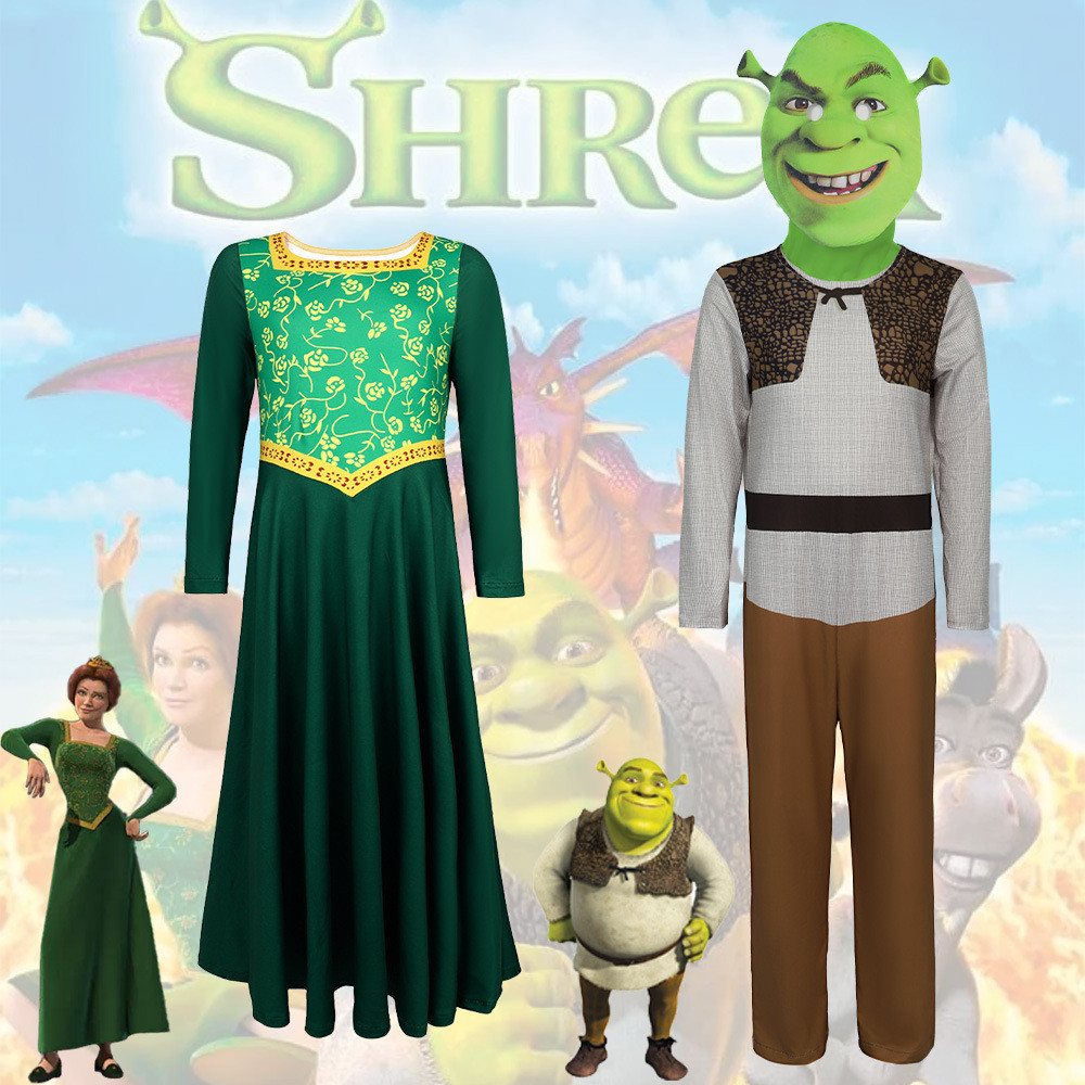 ชุดคอสเพลย์เจ้าหญิง Fiona จาก Shrek สำหรับงานฮาโลวีนและแสดงบนเวที