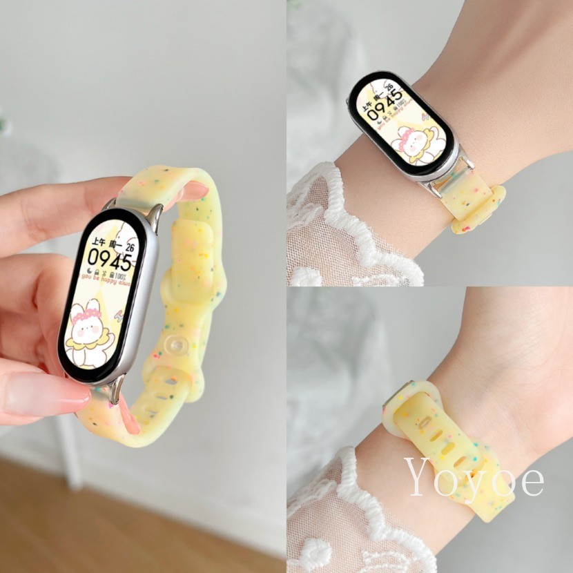 สายรัดซิลิโคนสําหรับ ไมล์ วงดนตรี 10 9 8 7 มือโปร 6 5 4 3 สายรัดข้อมือแบบสปอร์ตสําหรับ ไมล์ ไมล์band 8 9 อุปกรณ์เสริมที่ใช้งานนาฬิกาสร้อยข้อ