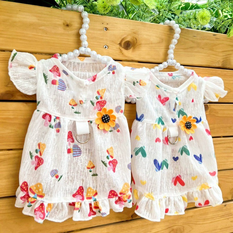 เดรสน้องหมาน่ารักๆ |   พิมพ์ลายหัวใจ |   พิมพ์ลายผลไม้ |   ฤดูร้อนระบายอากาศ |   เหมาะสําหรับแมว/สุนัข